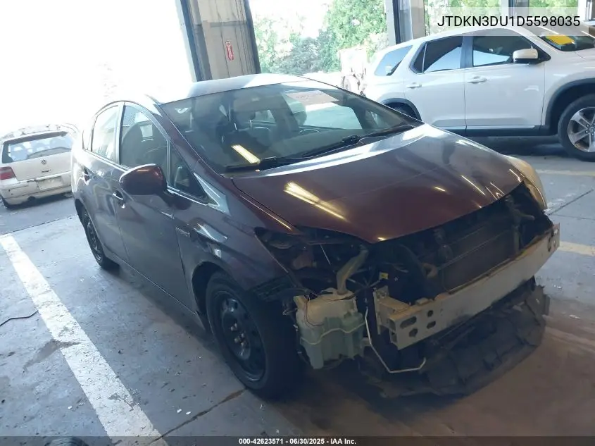 2013 Toyota Prius Persona VIN: JTDKN3DU1D5598035 Lot: 42623571