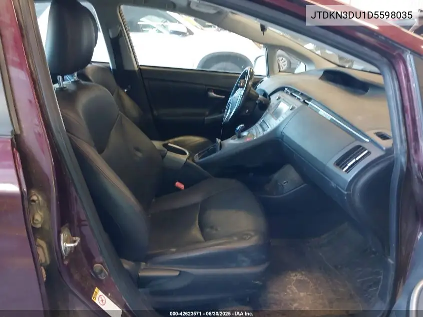 2013 Toyota Prius Persona VIN: JTDKN3DU1D5598035 Lot: 42623571