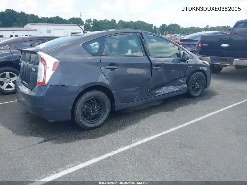 2014 Toyota Prius Five/Four/Three/Two VIN: JTDKN3DUXE0382005 Lot: 42609661