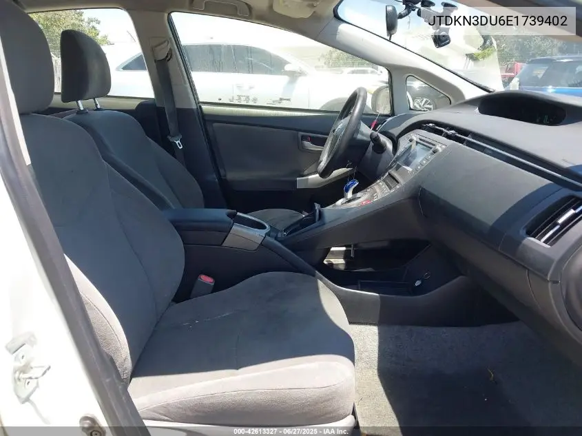 2014 Toyota Prius Two VIN: JTDKN3DU6E1739402 Lot: 42613327