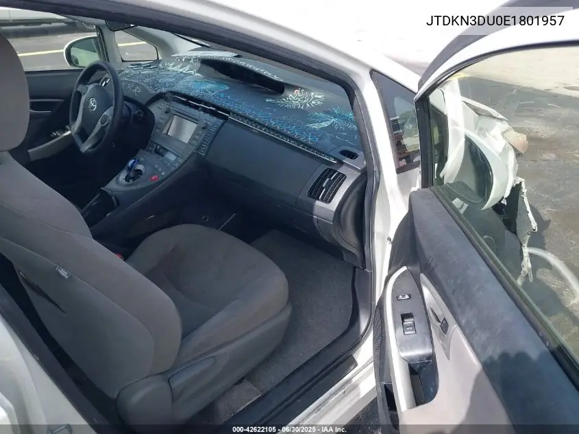 2014 Toyota Prius Two VIN: JTDKN3DU0E1801957 Lot: 42622105