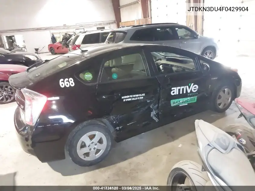 2015 Toyota Prius VIN: JTDKN3DU4F0429904 Lot: 41734120