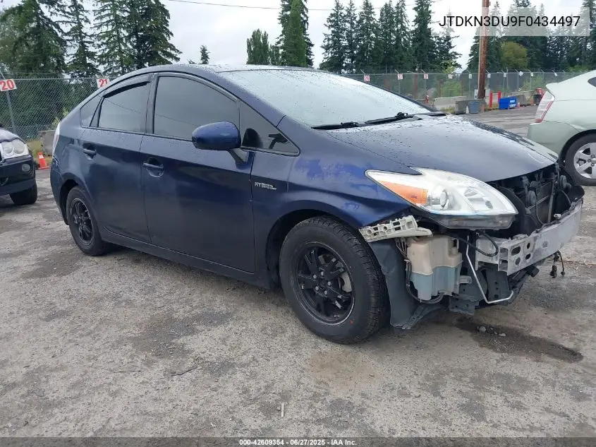 2015 Toyota Prius Two VIN: JTDKN3DU9F0434497 Lot: 42609354