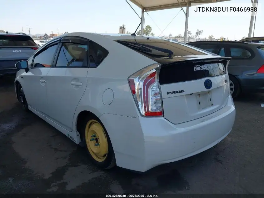 2015 Toyota Prius Two VIN: JTDKN3DU1F0466988 Lot: 42620230