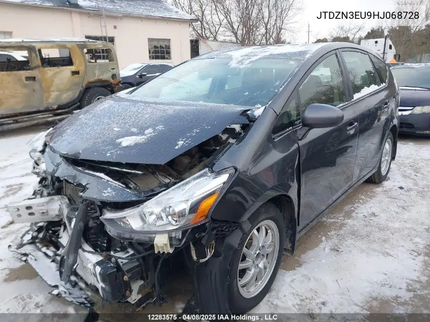 2017 Toyota Prius VIN: JTDZN3EU9HJ068728 Lot: 12283575