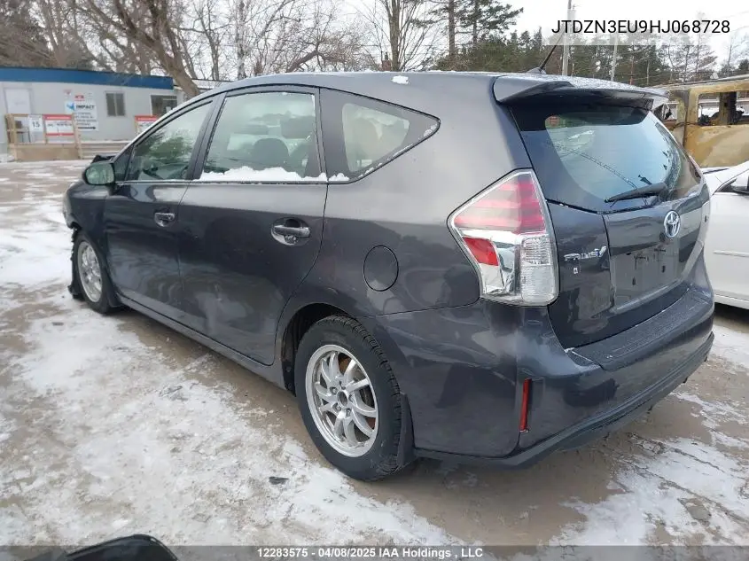 2017 Toyota Prius VIN: JTDZN3EU9HJ068728 Lot: 12283575