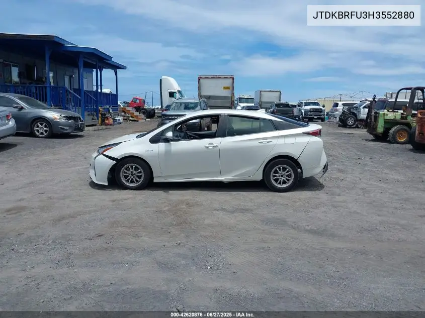 2017 Toyota Prius Four/Four Touring/One/Three/Three Touring/Two/Two Eco VIN: JTDKBRFU3H3552880 Lot: 42620876