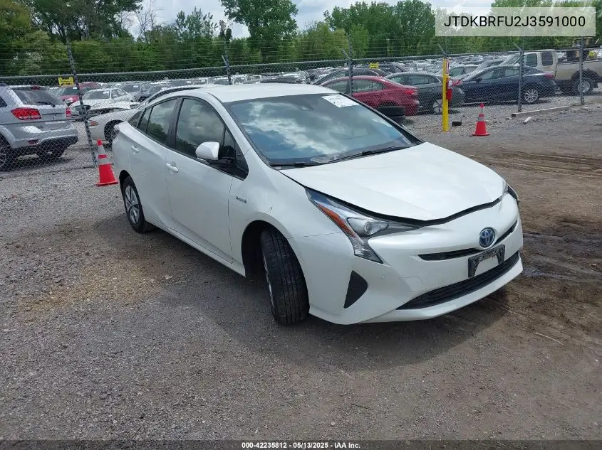 2018 Toyota Prius Two VIN: JTDKBRFU2J3591000 Lot: 42235812