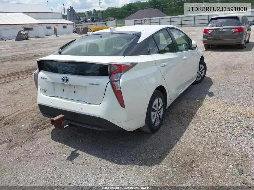 2018 Toyota Prius Two VIN: JTDKBRFU2J3591000 Lot: 42235812