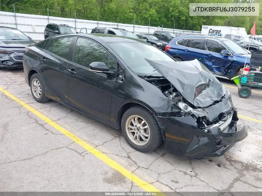 2018 Toyota Prius Two VIN: JTDKBRFU6J3079255 Lot: 42253658