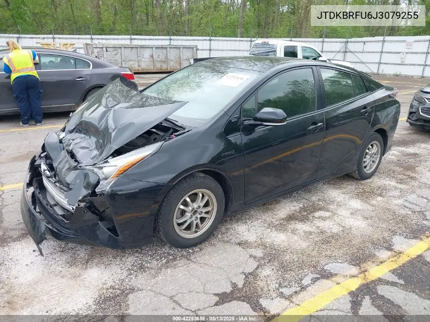 2018 Toyota Prius Two VIN: JTDKBRFU6J3079255 Lot: 42253658