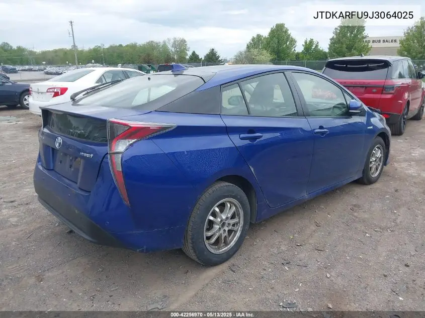2018 Toyota Prius Three VIN: JTDKARFU9J3064025 Lot: 42256970