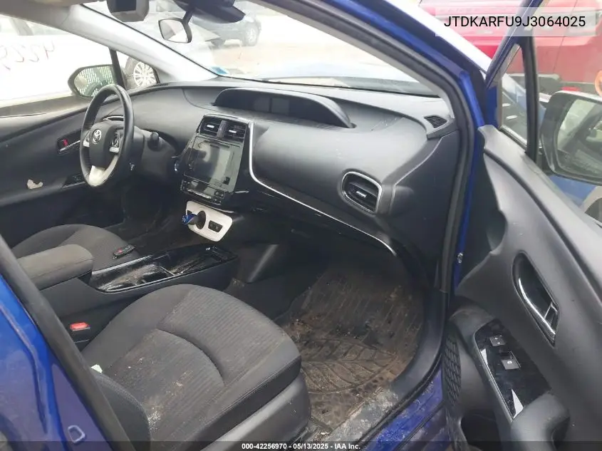 2018 Toyota Prius Three VIN: JTDKARFU9J3064025 Lot: 42256970