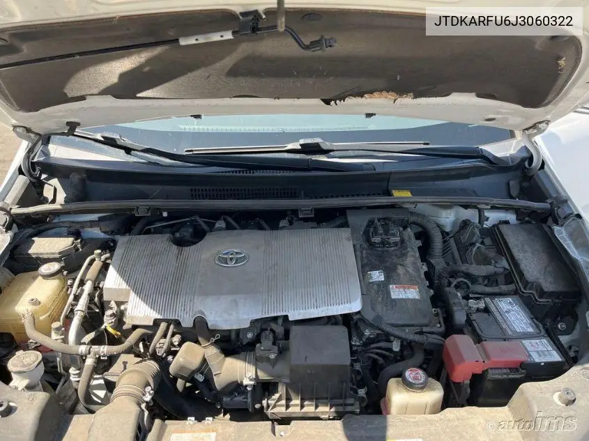 2018 Toyota Prius Three VIN: JTDKARFU6J3060322 Lot: 42273299