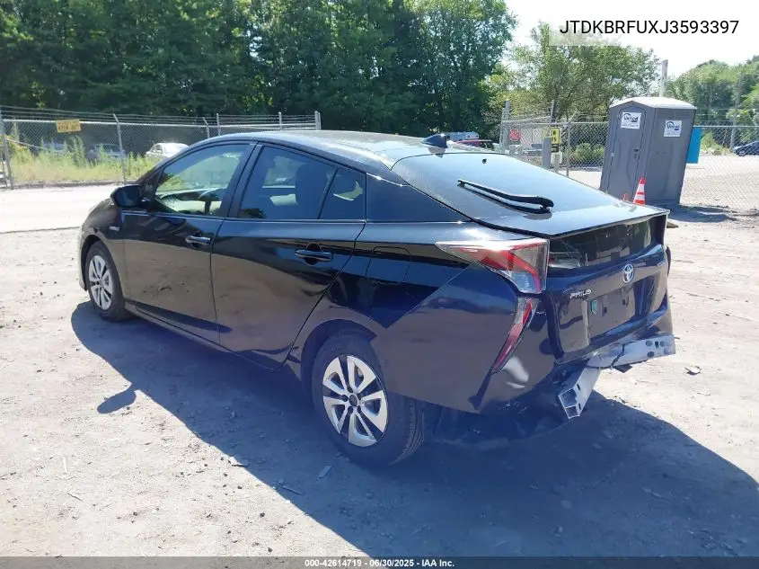 2018 Toyota Prius Two VIN: JTDKBRFUXJ3593397 Lot: 42614719