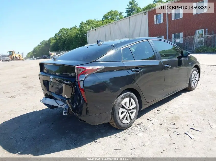 2018 Toyota Prius Two VIN: JTDKBRFUXJ3593397 Lot: 42614719