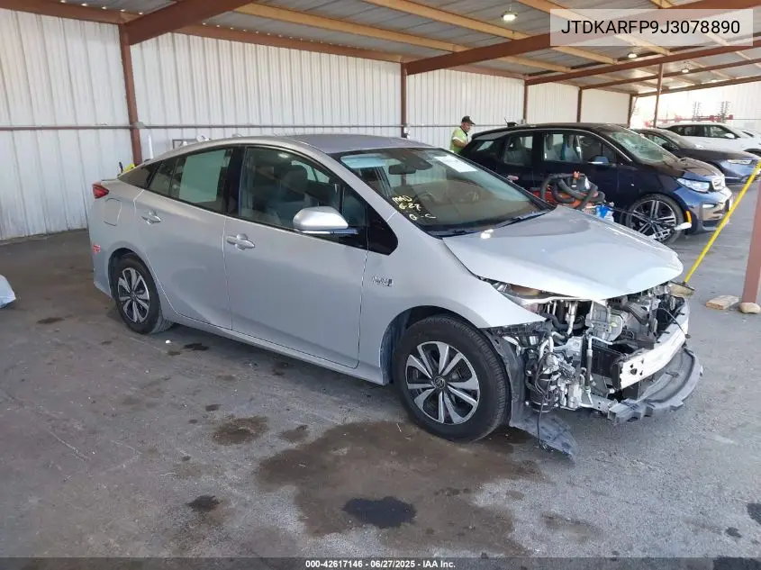 2018 Toyota Prius Prime Premium VIN: JTDKARFP9J3078890 Lot: 42617146