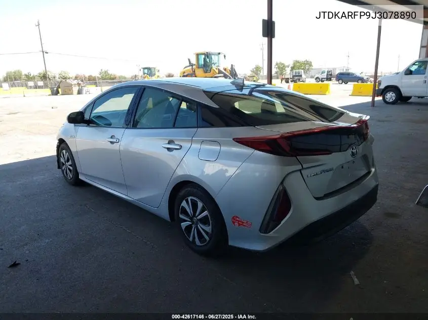 2018 Toyota Prius Prime Premium VIN: JTDKARFP9J3078890 Lot: 42617146
