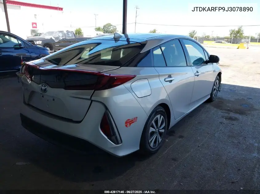2018 Toyota Prius Prime Premium VIN: JTDKARFP9J3078890 Lot: 42617146