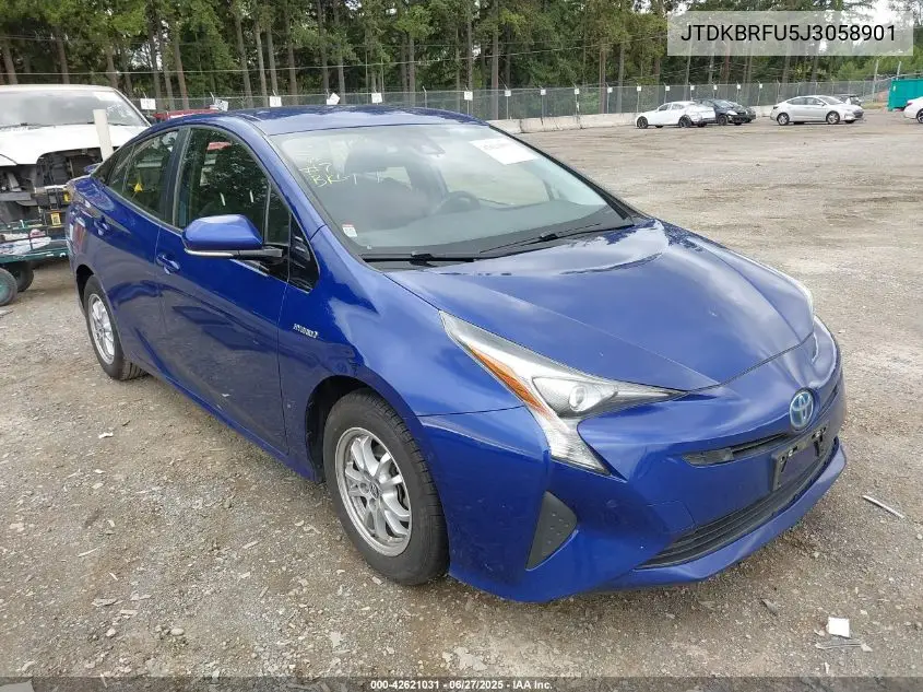 2018 Toyota Prius Two VIN: JTDKBRFU5J3058901 Lot: 42621031