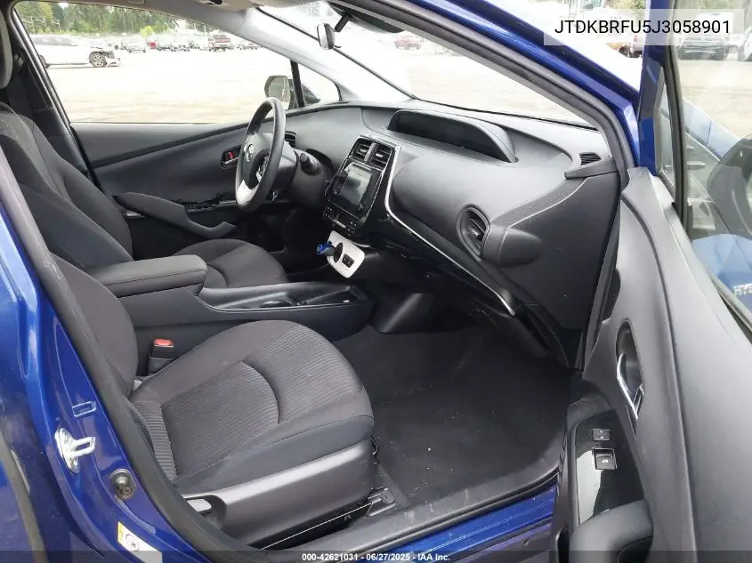 2018 Toyota Prius Two VIN: JTDKBRFU5J3058901 Lot: 42621031