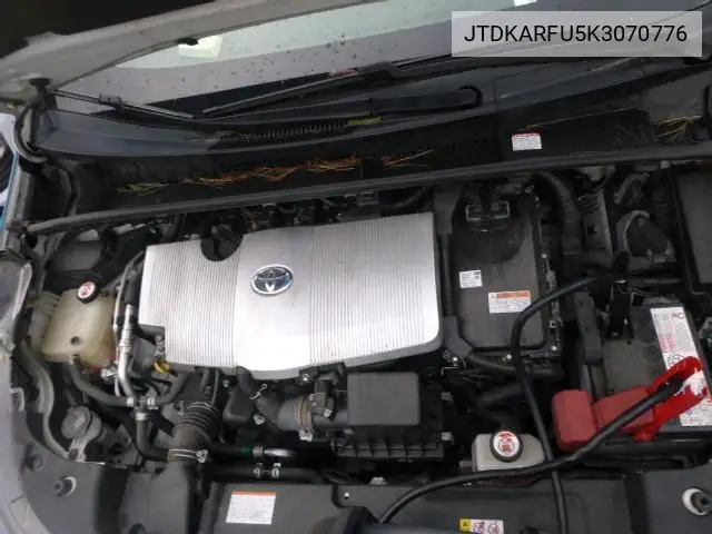 2019 Toyota Prius VIN: JTDKARFU5K3070776 Lot: 42271608
