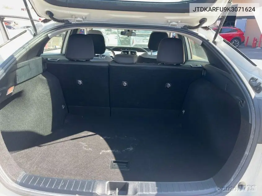 2019 Toyota Prius VIN: JTDKARFU9K3071624 Lot: 42273215