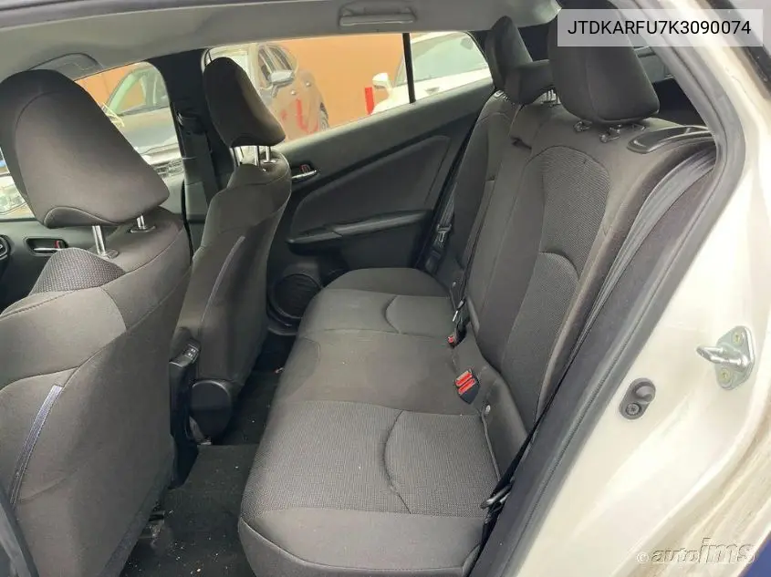 2019 Toyota Prius VIN: JTDKARFU7K3090074 Lot: 42273216