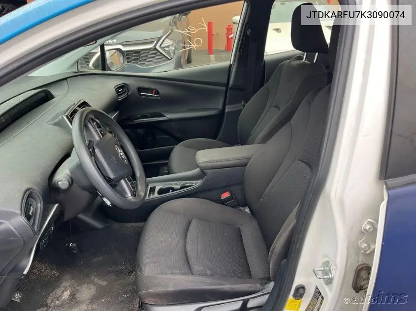 2019 Toyota Prius VIN: JTDKARFU7K3090074 Lot: 42273216
