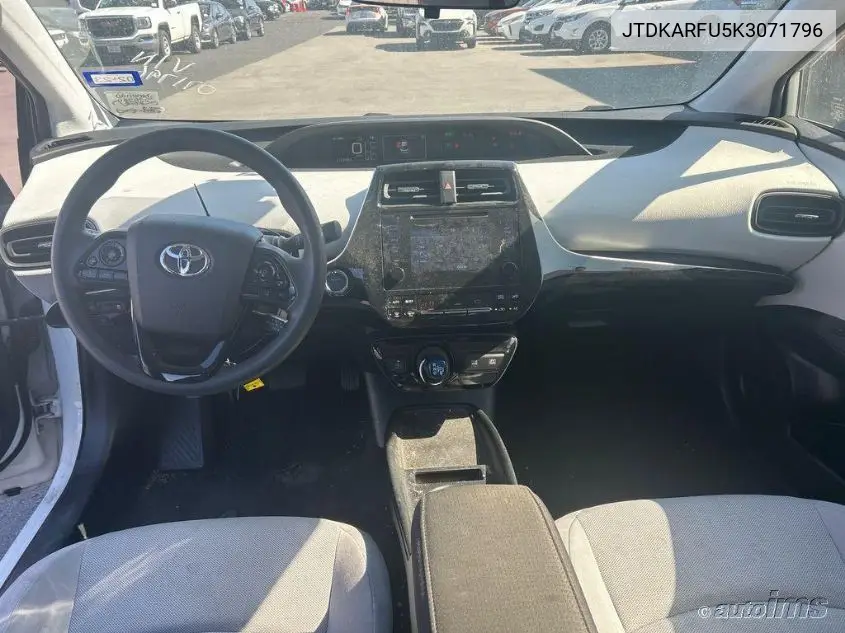 2019 Toyota Prius VIN: JTDKARFU5K3071796 Lot: 42273217