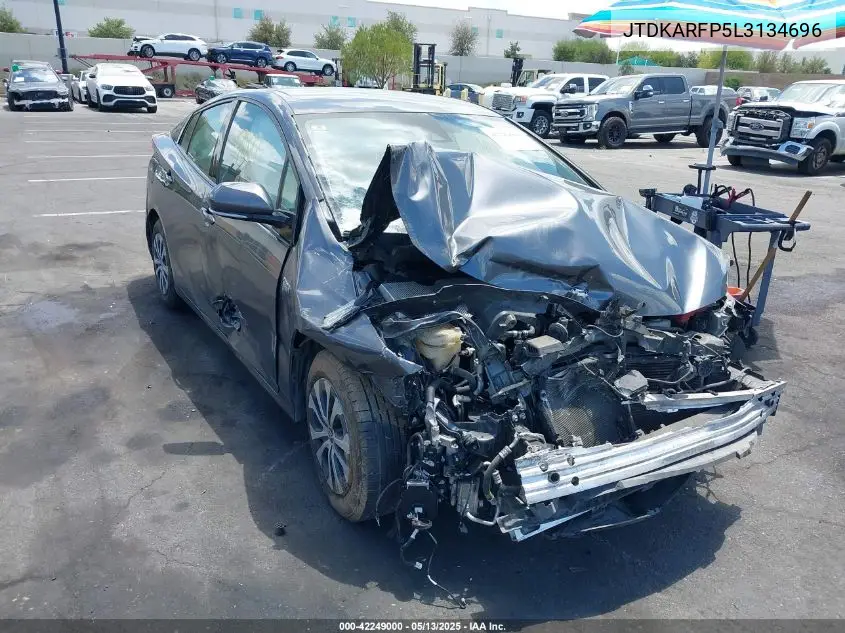 2020 Toyota Prius Prime Le VIN: JTDKARFP5L3134696 Lot: 42249000
