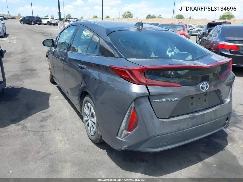 2020 Toyota Prius Prime Le VIN: JTDKARFP5L3134696 Lot: 42249000