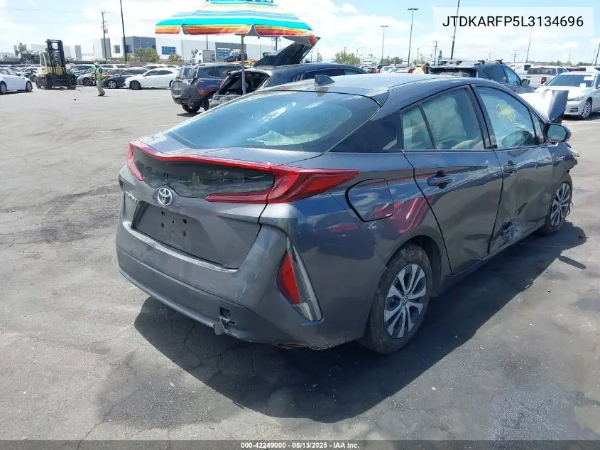 2020 Toyota Prius Prime Le VIN: JTDKARFP5L3134696 Lot: 42249000