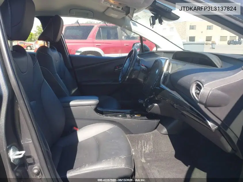 2020 Toyota Prius Prime Xle VIN: JTDKARFP3L3137824 Lot: 42257959