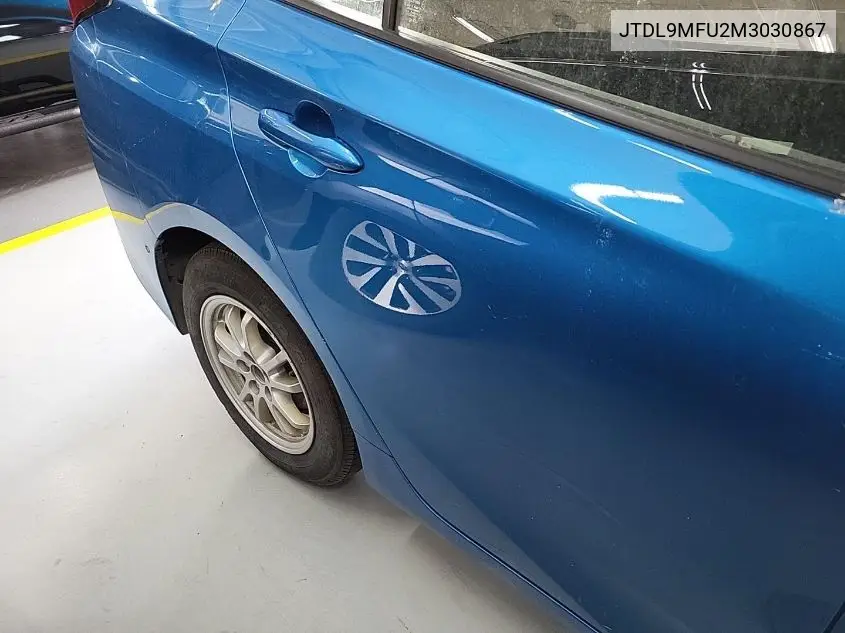 2021 Toyota Prius Le/Xle VIN: JTDL9MFU2M3030867 Lot: 42271705