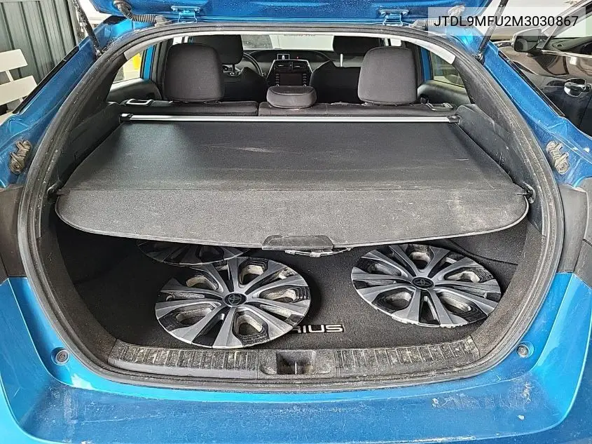 2021 Toyota Prius Le/Xle VIN: JTDL9MFU2M3030867 Lot: 42271705