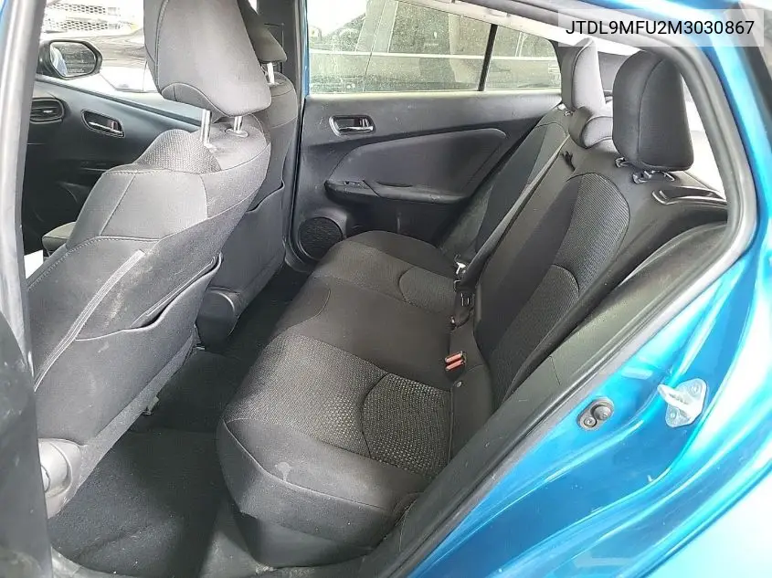 2021 Toyota Prius Le/Xle VIN: JTDL9MFU2M3030867 Lot: 42271705