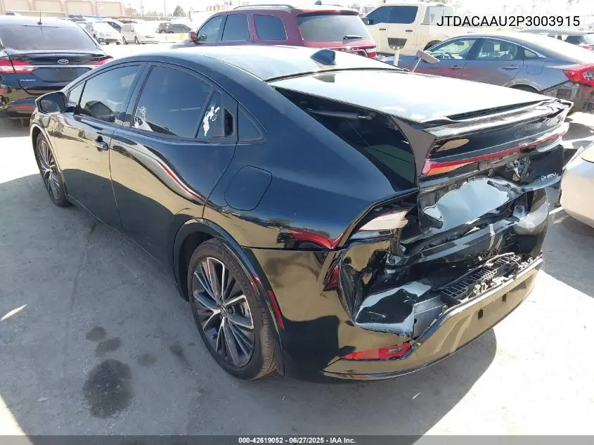 2023 Toyota Prius Xle VIN: JTDACAAU2P3003915 Lot: 42619052
