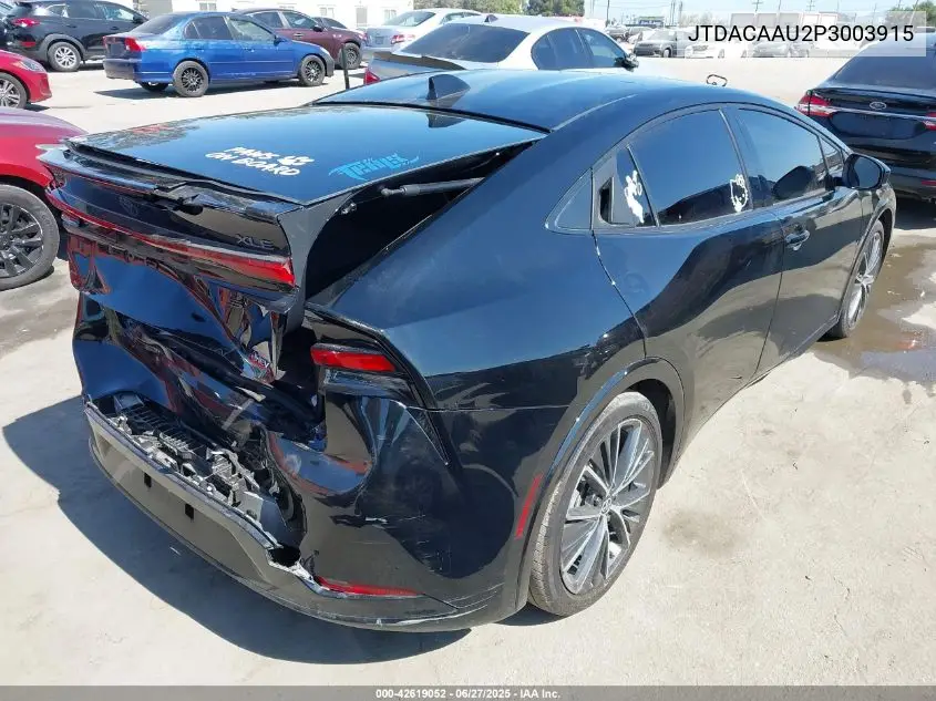 2023 Toyota Prius Xle VIN: JTDACAAU2P3003915 Lot: 42619052