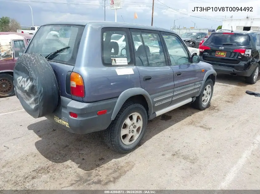 1996 Toyota Rav4 VIN: JT3HP10V8T0094492 Lot: 42564573