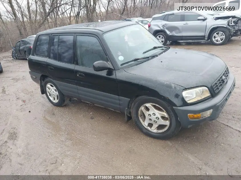 1998 Toyota Rav4 VIN: JT3GP10V0W0026669 Lot: 41738038