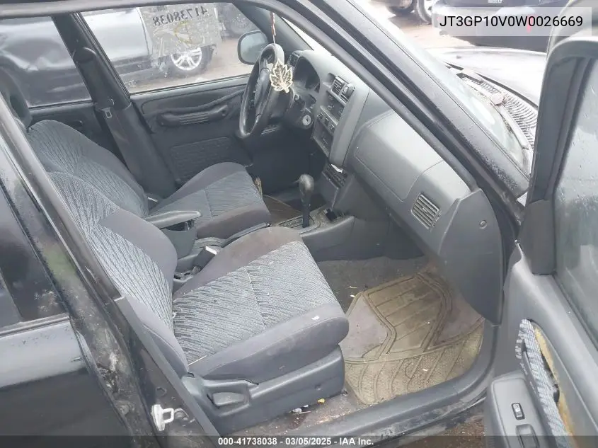 1998 Toyota Rav4 VIN: JT3GP10V0W0026669 Lot: 41738038