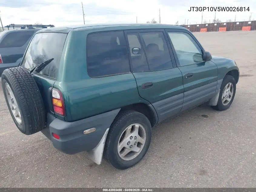 1998 Toyota Rav4 VIN: JT3GP10V5W0026814 Lot: 42003456