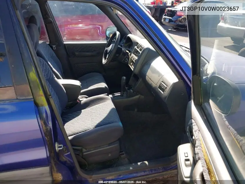 1998 Toyota Rav4 VIN: JT3GP10V0W0023657 Lot: 42169885