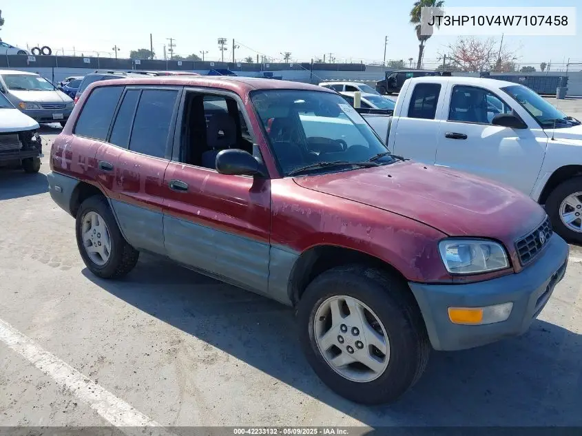 1998 Toyota Rav4 VIN: JT3HP10V4W7107458 Lot: 42233132
