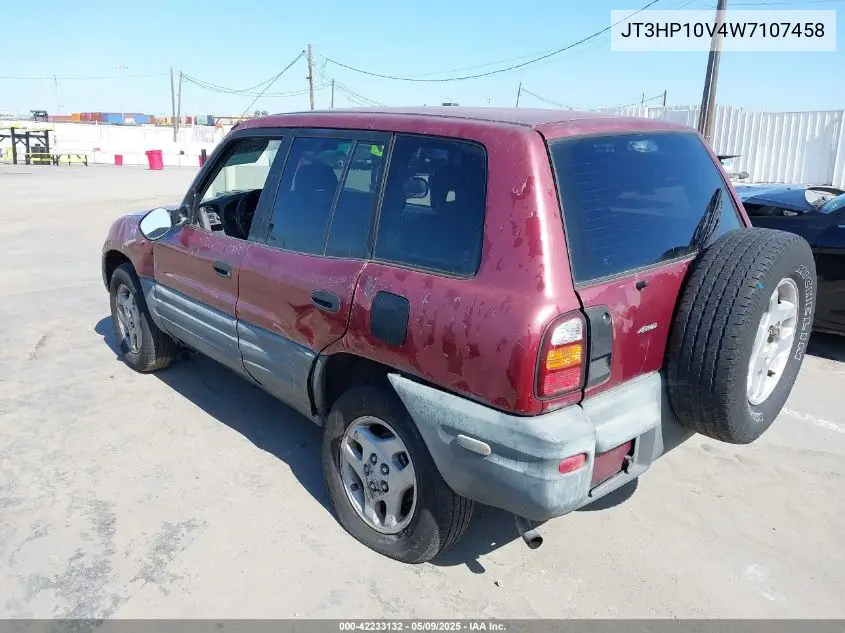 1998 Toyota Rav4 VIN: JT3HP10V4W7107458 Lot: 42233132