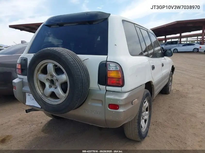 1998 Toyota Rav4 VIN: JT3GP10V3W7038970 Lot: 42377816