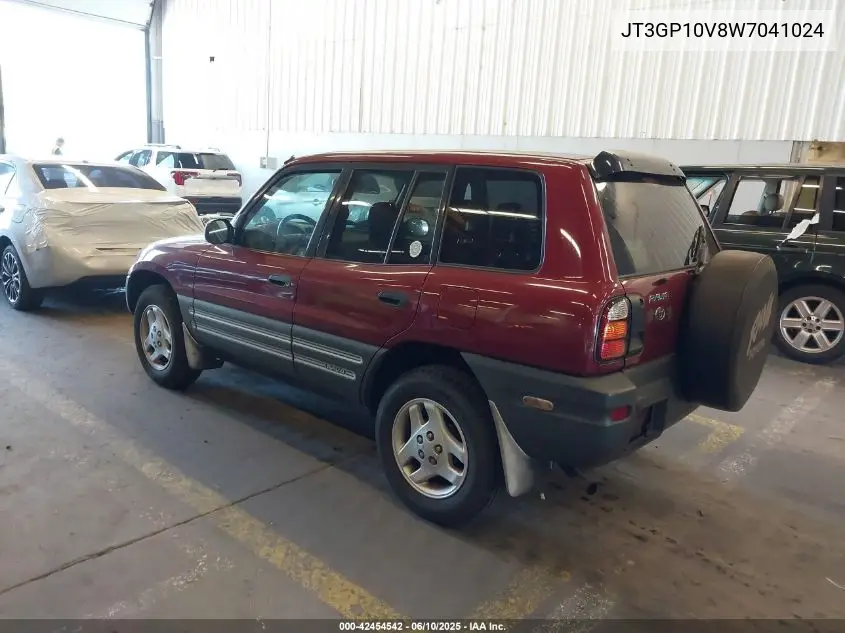 1998 Toyota Rav4 VIN: JT3GP10V8W7041024 Lot: 42454542