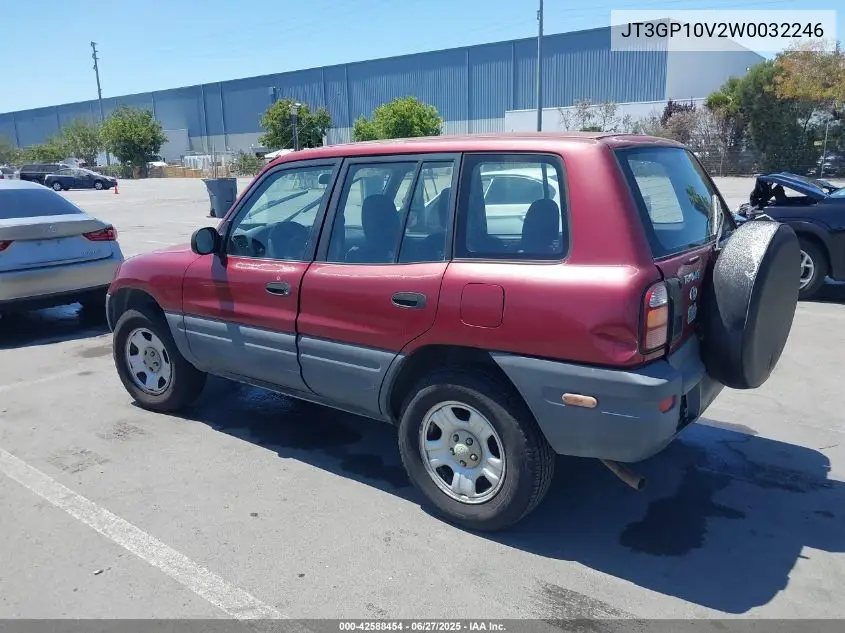 1998 Toyota Rav4 VIN: JT3GP10V2W0032246 Lot: 42588454