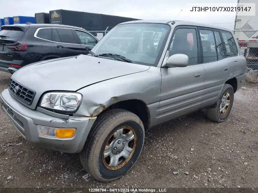 1999 Toyota Rav4 VIN: JT3HP10V7X0219147 Lot: 12288794